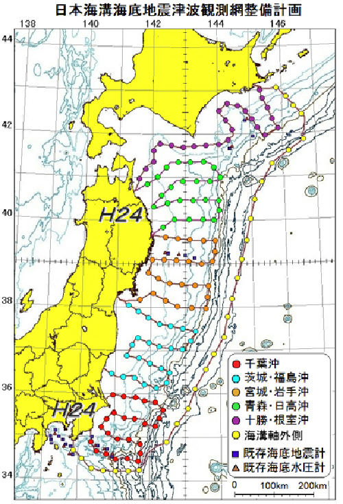 日本海溝海底地震津波観測網整備計画