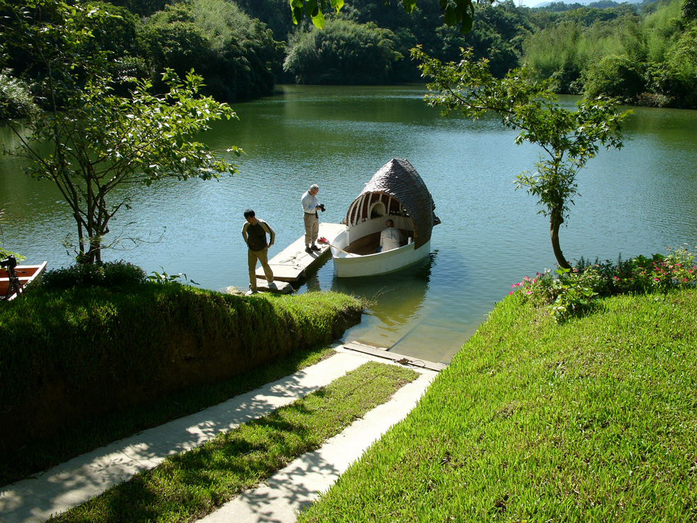 台湾で作った舟の茶室